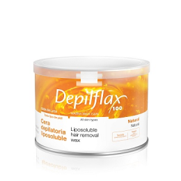 Тёплый воск в банке Depilflax 100, Натуральный , 400 мл