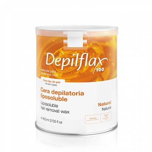 Тёплый воск в банке Depilflax 100, Натуральный , 800 мл