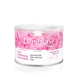 Тёплый воск в банке Depilflax 100, Розовый , 400 мл