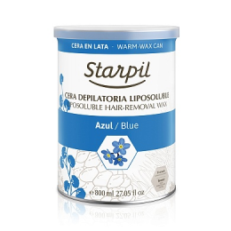 Тёплый воск в банке Starpil, Азуленовый, 800 мл