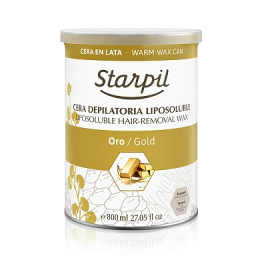 Тёплый воск в банке Starpil, Золото , 800 мл