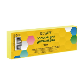 Бумага для депиляции в полосках ИГРОbeauty, ярко-желтая, 7х22 см, 100 шт
