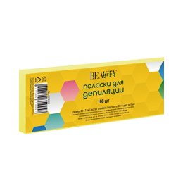 Бумага для депиляции в полосках ИГРОbeauty, ярко-желтая, 7х22 см, 100 шт